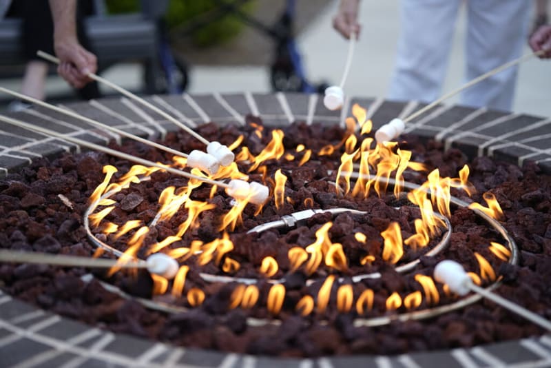 The Chateau by Highlands fire pit